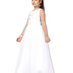 BAESD Girls Net Fit & Flare Maxi Dress image 4