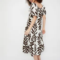 max Women Printed Pure Cotton Midi Dress image 2
