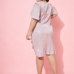 Athena Ample Plus Size V-Neck Striped A-Line Dress image 5