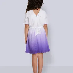 Peppermint Tie and Dye Cowl Neck A-Line Dress image 5