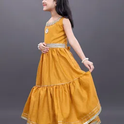 BAESD Girls Round neck  Maxi Gown Dress image 2