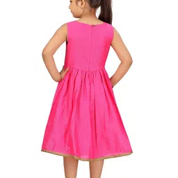 BAESD Round Neck Lace Inserts Fit & Flare Dress image 2