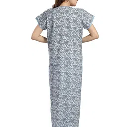 NIGHT QUEEN Floral Printed Maxi Nightdress image 5