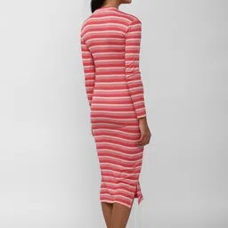 Van Heusen Woman Cotton Striped Midi Dress image 5
