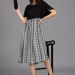 HAY Print Liva Maternity Fit & Flare Midi Dress image 5