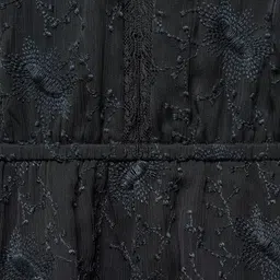 MANGO Puff Sleeves Lace Inserted A-Line Mini Dress image 5