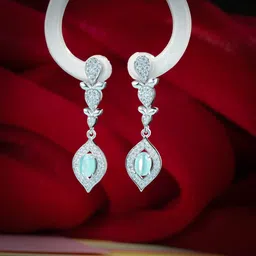 trending jewellers Sitaara Monalisa Charm Zircon Sterling Silver Earring Set-picture-27