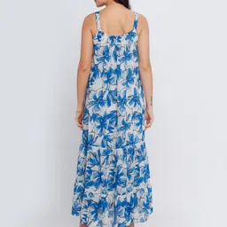 Zink London White Floral Midi Dress image 4