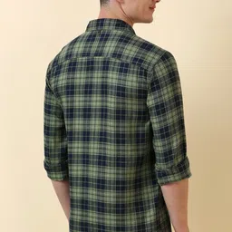 allen solly Men Comfort Fit Fit Checkered Casual Shirt image 3
