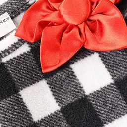 CrayonFlakes Girls Polar Fleece Checked Round Neck Top With Leggings image 4