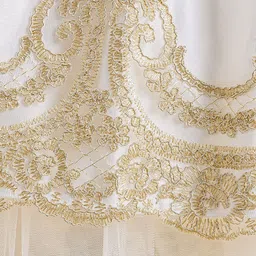 StyleCast x Revolte Girls Ethnic Motifs Embroidered High-Low Fit and Flare Midi Dress image 2