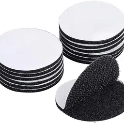 Velcro Adhesive Mounting Pads - 2 Inch Round Sticky Back Hook and Loop Tape Stick-on Velcro-image-7