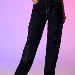 Stylecast X Kotty Women Jean Straight Fit High-Rise Stretchable Jeans-picture-3
