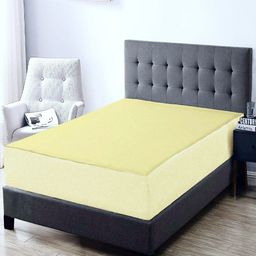 Trance Home Linen Yellow Queen Fitted Cotton Waterproof Mattress Protector-picture-15