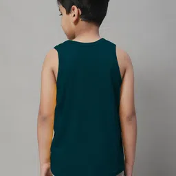 Friskers Boys Typography Printed Cotton Basic Vest image 3