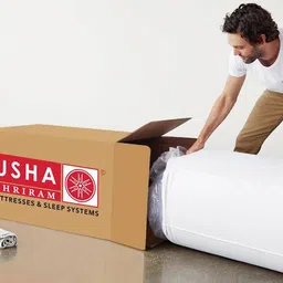 usha shriram Rizewell Silky-Soft Fabric Queen Size Pocket Spring Mattress image 3