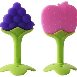 vadhavan 2pcBPA-Free, Silicone Baby Teethers Pack of 2 Teether Teether-picture-27