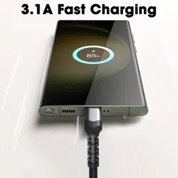 sounce USB Type C Cable 1.5 m 3A (60W) Fast Charging Braided image 3