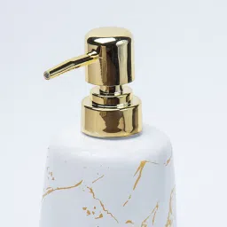 MARKET 99 Off White Ceramic Liquid Soap Dispenser - Stone Finish, Bath Accessories image 5