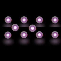 d'mak 1 Watt LED COB/Spot Light/Button Light (Pink) Round Driver Included pack of 10 Recessed Ceiling Lamp-picture-13