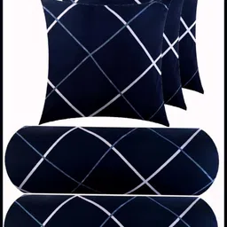 jayog enterprise Microfibre Bolster Pack of 5 Geometric 3 CUSHION 2 BOLSTER-picture-27