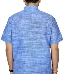 isdfabric Pack of 2 Men Self Design Khadi Cotton Straight Kurta image 2