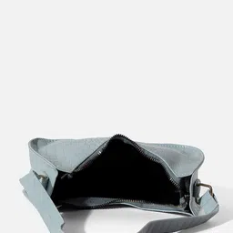 HAUTE SAUCE by Campus Sutra Animal Textured PU Structured Hobo Bag image 5