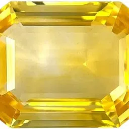 todani jems 8 Ratti Pure & Natural Yellow Sapphire Stone Pukhraj Stone Stone Pendant image 2