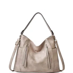 SYGA Textured Leather Structured Hobo Bag image 1
