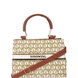 YOYOWING Ethnic Motifs Printed Shopper Handheld Bag with Tasselled image 4