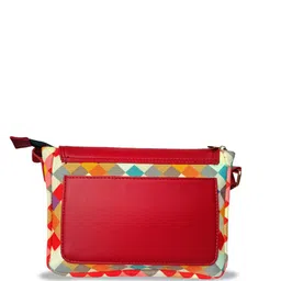 IMARS Printed Structured Sling Bag with Tasselled image 3