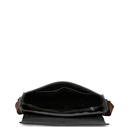 PERKED Leather Structured Sling Bag with Tasselled image 3