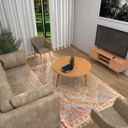 Exotic India Gold-Toned Ethnic Motifs Printed Carpet image 4