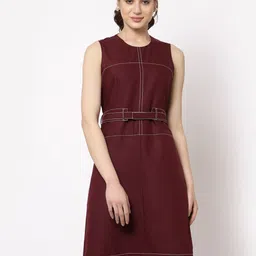 OFFICE & YOU Cotton Sheath Dress-picture-45