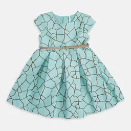 Pantaloons Junior Geometric Printed Fit & Flare Dress-picture-58