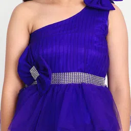 TILISM Girls Net Fit & Flare Tulle Maxi Dress image 2