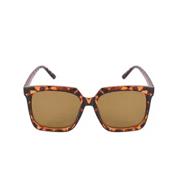 NuVew Unisex Oversized Sunglasses with UV Protected Lens ES_16476-32-NW-3555-BRW-oBRW-OSWF image 5