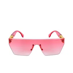 NuVew Unisex Wayfarer Sunglasses With UV Protected Lens ES_15438-30-NW-4041-PNK-PKGL-WF image 4