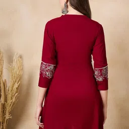 Anouk Embroidered A-Line Ethnic Dress image 4