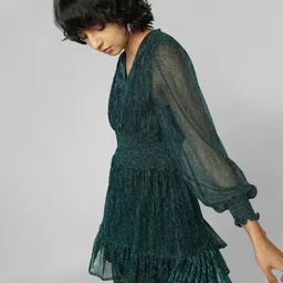 ONLY V - Neck Puff Sleeves Mini Dress-picture-15