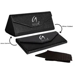 AISLIN Unisex Aviator Sunglasses with UV Protected Lens ES_13407-93-AS-8517-BLU-STBK-AV image 5