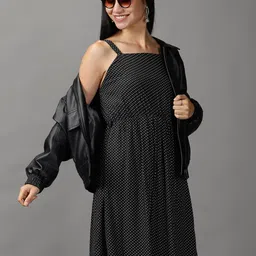 SHOWOFF Polka Dots Printed Maxi Dress-picture-39