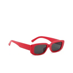 Awestuffs Women Black Lens & Red Rectangle Sunglasses with UV Protected Lens RFDSASIM0622-picture-10