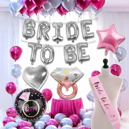 party propz Bride to Be Props and Decoration - Bridal Shower Decorations Set, Pack of 36 image 1