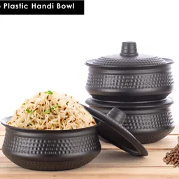 gk sales Plastic Serving Bowl Handi Shape Bowl Set, Serving Bowl With Lid-picture-14