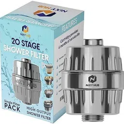 NiXY HUB Premium Shower filter and Tap filter with 3 adaptors and Connectors Handheld for 24mm, 28mm & normal Taps-Improve Shower Water Quality-picture-45