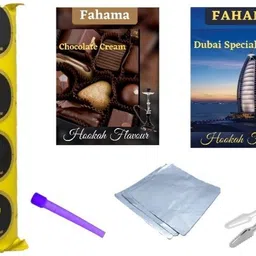 MAGIC COIL CHOCOLATE CREAM DUBAI SPECIAL FLAVOR CHIMTA FOIL MOUTH TIP COMBO CHOCOLATE CREAM, DUBAI SPECIAL Hookah Flavor-image-8