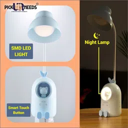pick ur needs Table Lamp For Study Rechargeable Torch ON/ OFF With Night Lamp Desk Light Study Lamp image 3