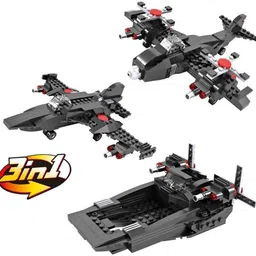 radhey preet 3 in 1 Different Form of Fighter Plane Related Model From Blocks, RP1293(50) image 2