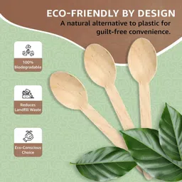 ggt Disposable Wooden Ice-cream Spoon Set image 2
